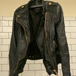 Zara Black Leather Jacket